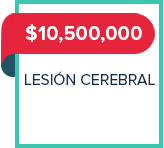 $10,500,000 - lesión cerebral