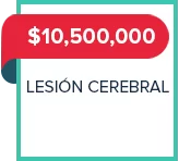 $10,500,000 - lesión cerebral